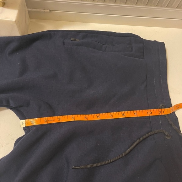 Navy blue sweatpants Medium fits perfectly front with signature logo and label - Picture 16 of 16
